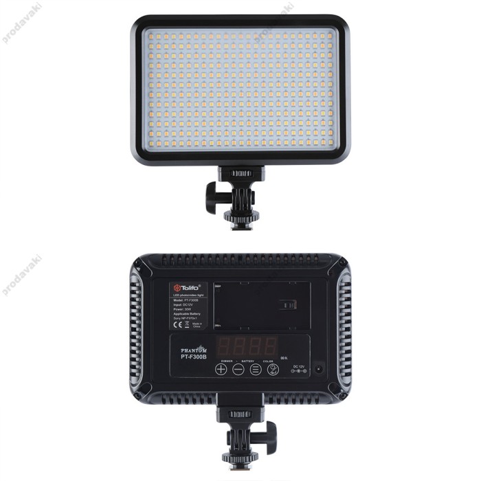 Накамерне відеосвітло LED Tolifo PT-F300B 3200-5600K