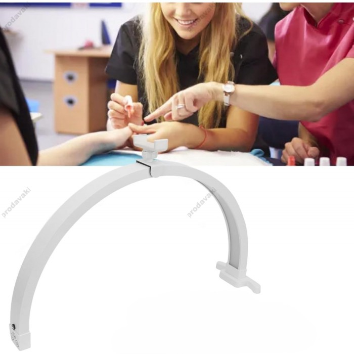 Безтіньова LED лампа CH M13X у формі півмісяця для бьюті майстра 20W 3200-5600K