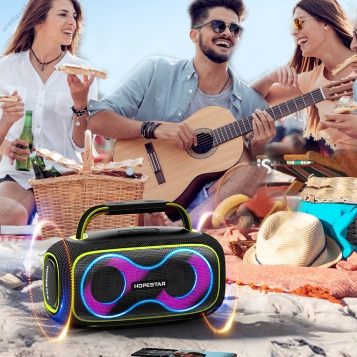Портативна колонка Bluetooth HOPESTAR Party BOX 150 40W Black