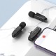 Бездротовий мікрофон Hoco L15 Lightning / Type-C Wireless Digital Microphone Crystal lavalier Black