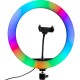 Лампа Кільцева Led CH MJ-33 RGB 33 см 25W 3000-6000K із затискачем для тел.+пульт