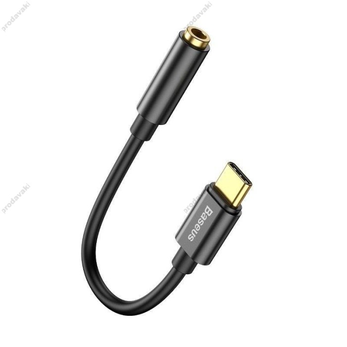 Перехідник BASEUS L54 Type-C Male to 3.5 mm black (CATL54-01)
