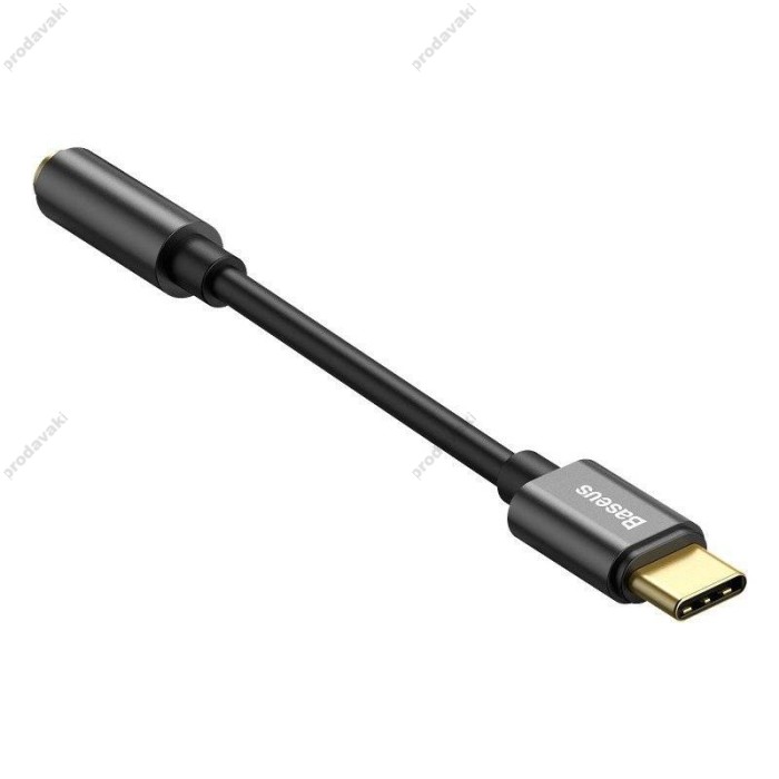 Перехідник BASEUS L54 Type-C Male to 3.5 mm black (CATL54-01)