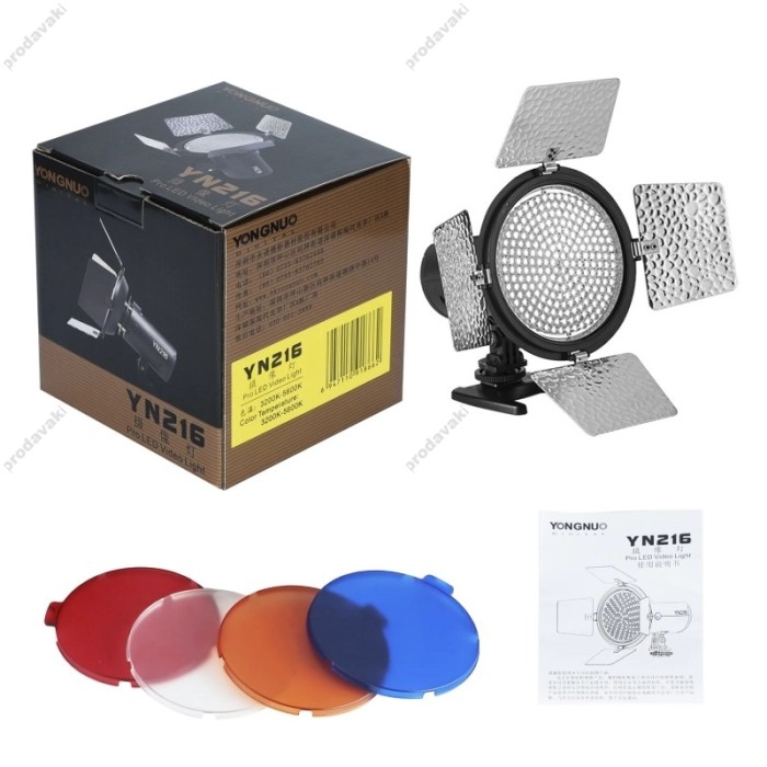 Лампа відеосвітло LED Yongnuo YN216 3200-5600K