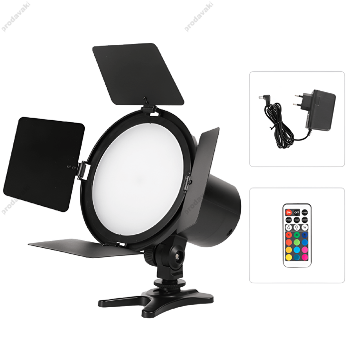 Світлодіодний прожектор LED CH JSL-216 RGB 16x15 cm 128 Lights 3200K-5600K Remote