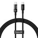 Кабель Baseus Gem Fast-Charging Data Cable Type-C to Type-C 100W 5A 1m Black P10373000111-00