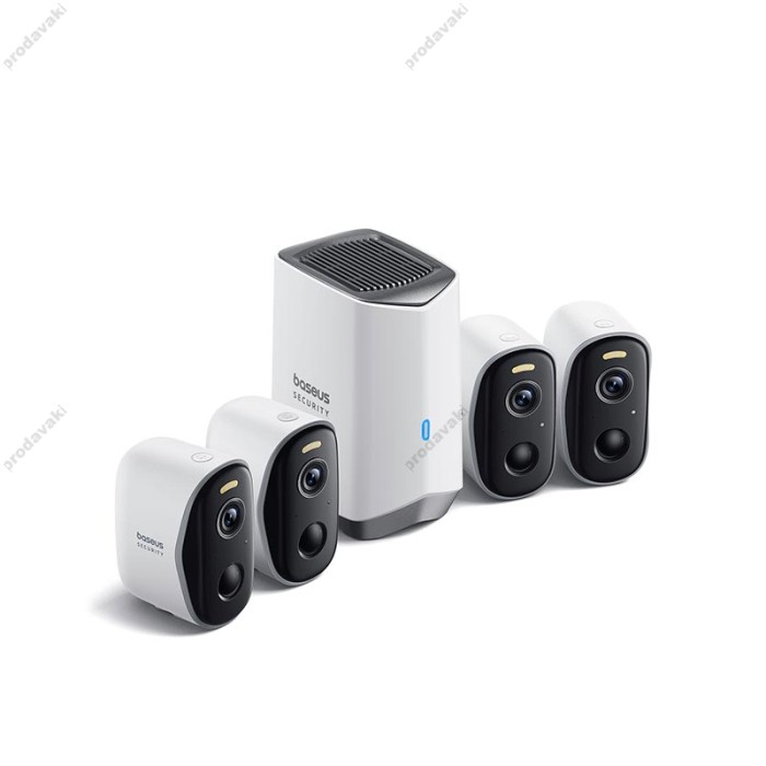 Камера відеоспостереження Baseus Security N1 Outdoor Camera 2k 4-cam White (S0TW022131)