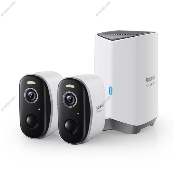 Камера відеоспостереження Baseus Security N1 Outdoor Camera 2k 2-cam White (S0TW002131)