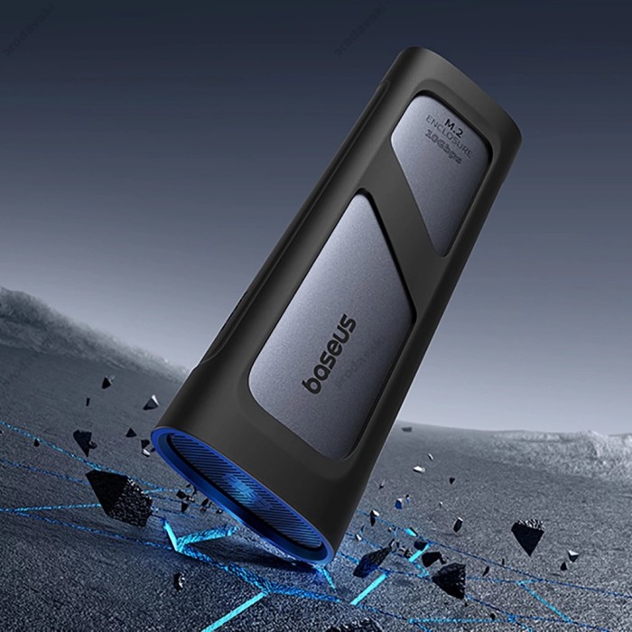 Корпус для зовнішного SSD диску Baseus FlyJoy Series SSD Enclosure M. 2 NVMe 8TB Max Grey (B00760600811-01)