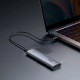 Корпус для зовнішного SSD диску Baseus FlyJoy Series SSD Enclosure M. 2 NVMe 8TB Max Grey (B00760600811-01)