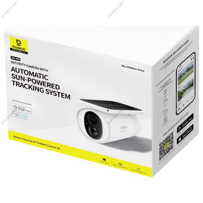 Камера відеоспостереження Baseus Security S1 Outdoor Camera 2k White (S0SW002130)