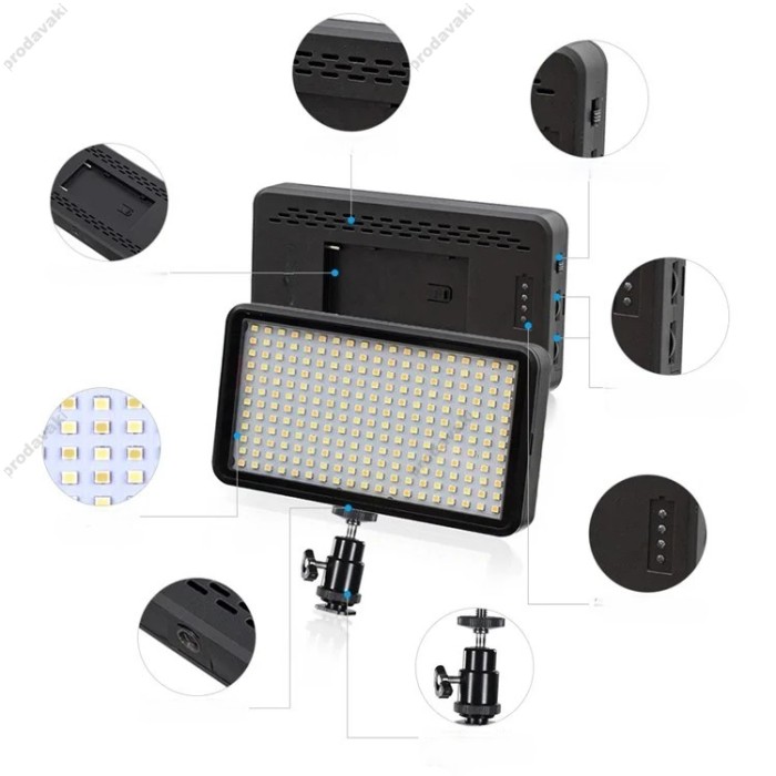 Накамерне відеосвітло LED CH W228 3200-6500K