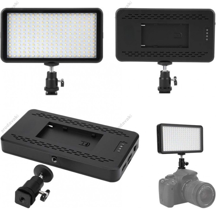 Накамерне відеосвітло LED CH W228 3200-6500K