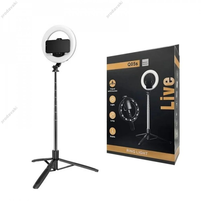 Лампа кільцева для селфі LED CH Q05S 20cm 4W 3000-6500K