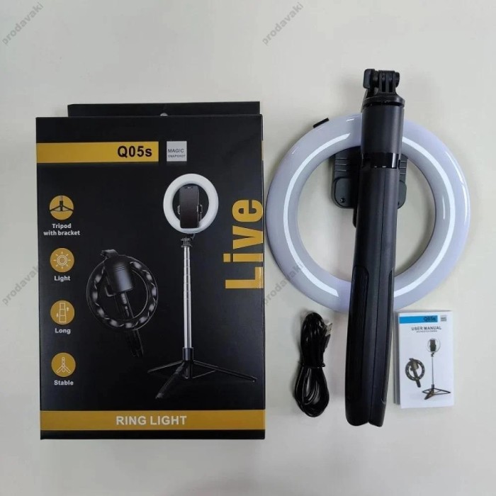 Лампа кільцева для селфі LED CH Q05S 20cm 4W 3000-6500K