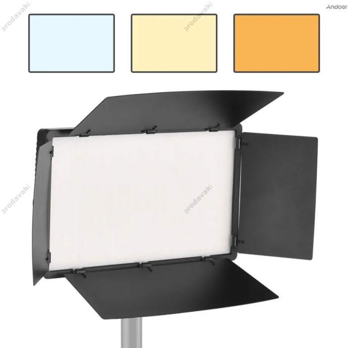 Лампа відеосвітло LED CH Pro 800 50W 3200-6500K + АКБ Black
