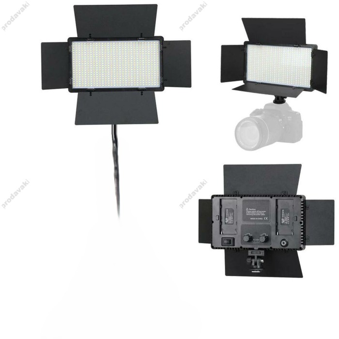 Лампа відеосвітло LED CH Pro 800 50W 3200-6500K + АКБ Black