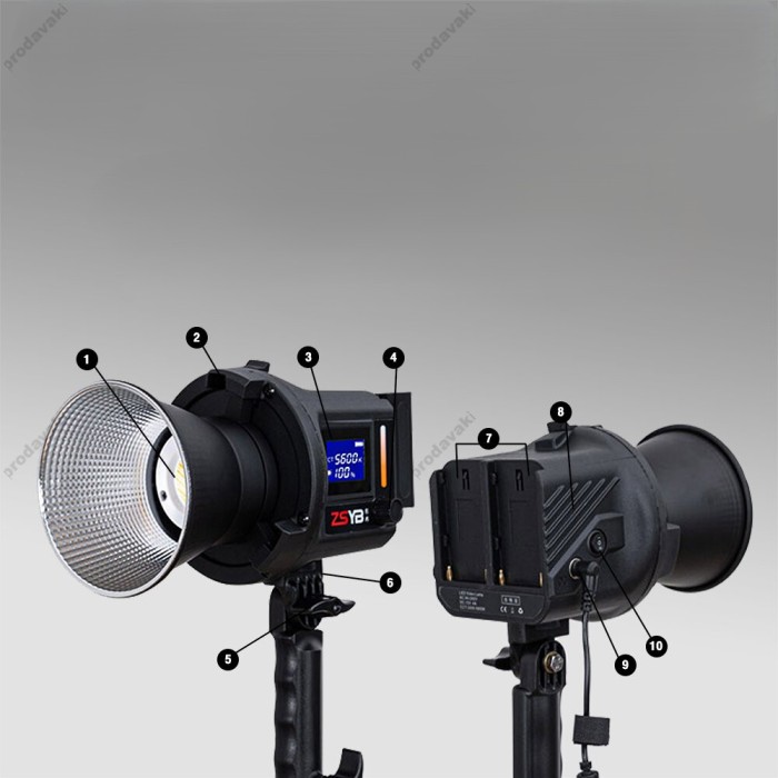 Світлодіодний прожектор LED ZCYB CL-80 Bi-Color 80W 3200-5600k