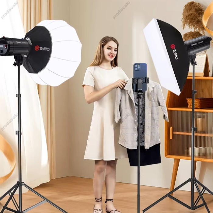 Комплект Soft Box прожектор штатив LED Tolifo FS-200B 220W 2700-6500k 95+