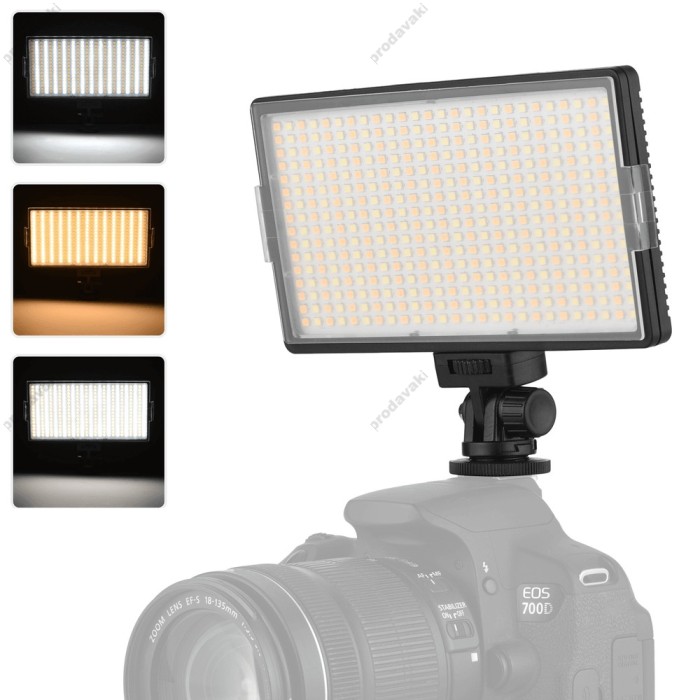 Накамерне відеосвітло LED CH 416 17.5x9.3x1cm 30W 3200-6500K