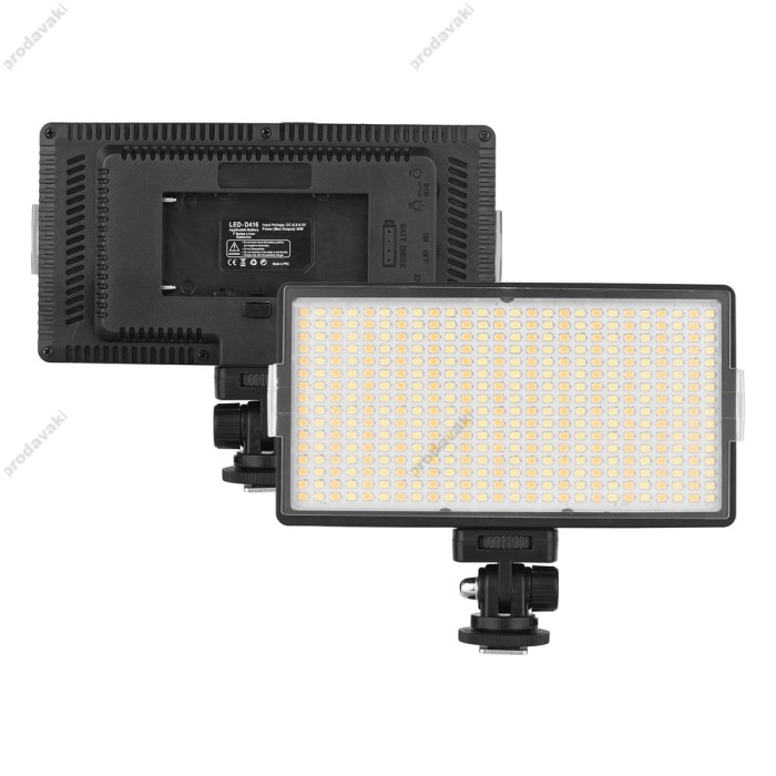 Накамерне відеосвітло LED CH 416 17.5x9.3x1cm 30W 3200-6500K