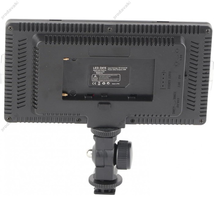Накамерне відеосвітло LED CH 416 17.5x9.3x1cm 30W 3200-6500K