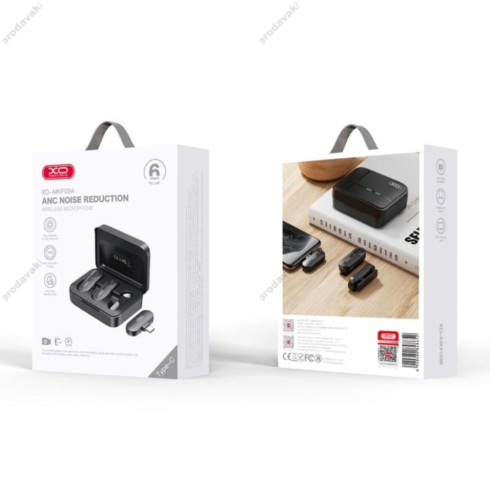 Бездротовий мікрофон XO MKF09A Type-C 2 мікрофона Black