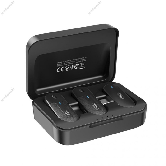 Бездротовий мікрофон XO MKF09A Type-C 2 мікрофона Black
