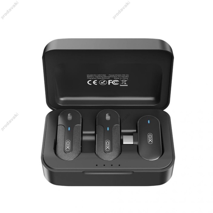 Бездротовий мікрофон XO MKF09A Type-C 2 мікрофона Black