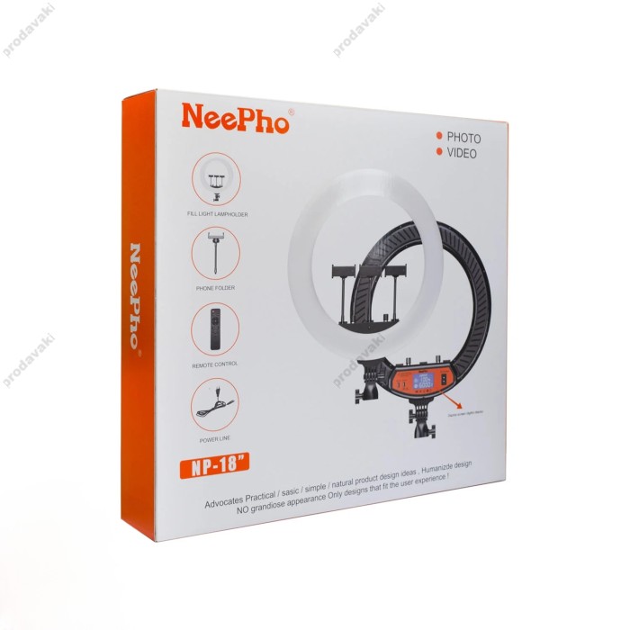 Лампа Кільцева LED Neepho NP-18 46cm 18" 55W 3000-6500K
