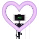Лампа Кільцева Heart Shaped Light LED CH ZB-48RGB 48cm 19" 55W 3200-5600K