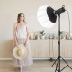 Лампа відеосвітло комплект Soft Box прожектор штатив LED LIEQI  LQ-150W 5600k