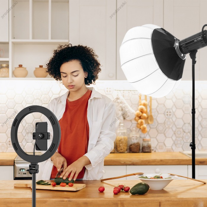 Лампа відеосвітло комплект Soft Box прожектор штатив LED LIEQI  LQ-150W 5600k