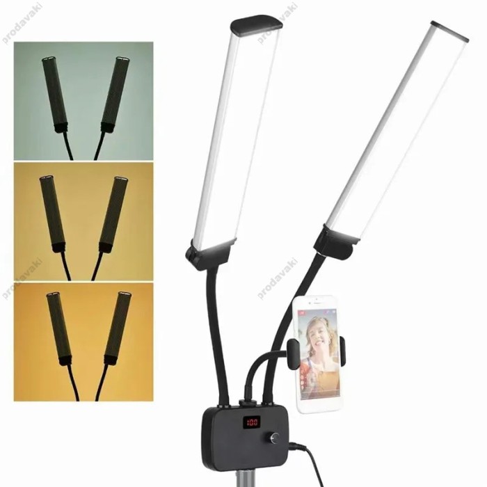 Лампа Double Arms LED CH HD-D2 + 2 holder 45W 3200K-5600K