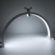 Безтіньова LED лампа CH M12X у формі півмісяця для бьюті майстра 20W color 3200-5600K