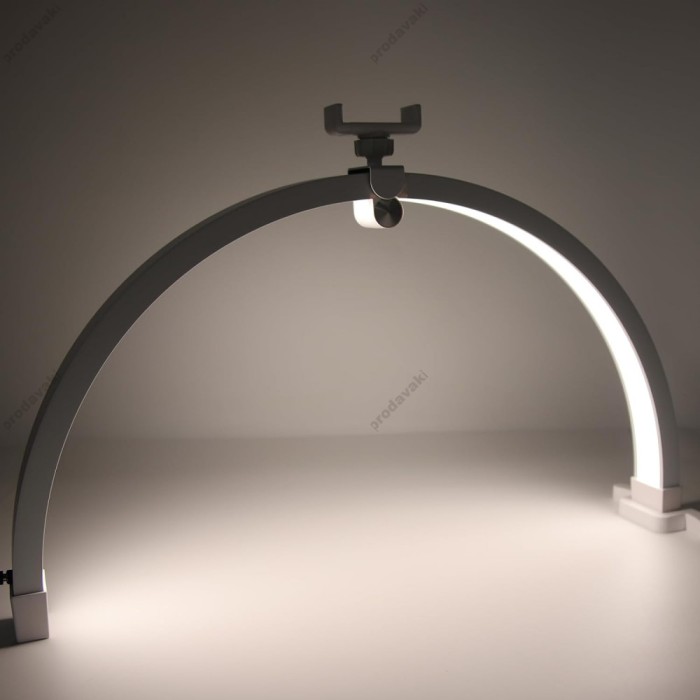 Безтіньова LED лампа CH M12X у формі півмісяця для бьюті майстра 20W color 3200-5600K