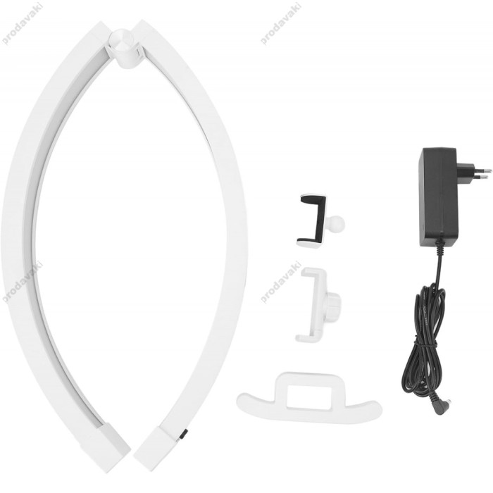 Безтіньова LED лампа CH M12X у формі півмісяця для бьюті майстра 20W color 3200-5600K