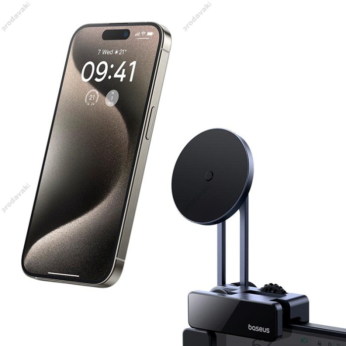 Автомобільний тримач Baseus MaxView Magnetic Car Mount for In-Vehicle Infotainment Screen Grey C40180701813-00