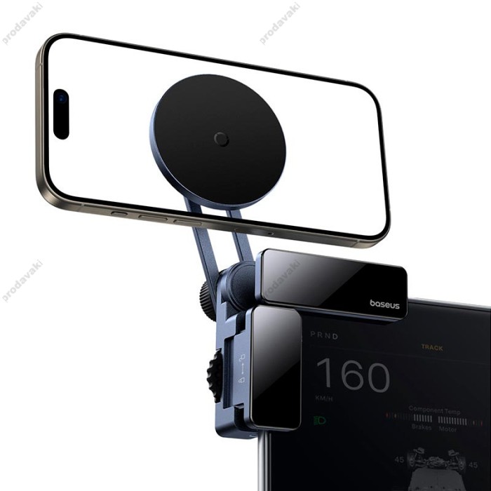 Автомобільний тримач Baseus MaxView Magnetic Car Mount for In-Vehicle Infotainment Screen Grey C40180701813-00