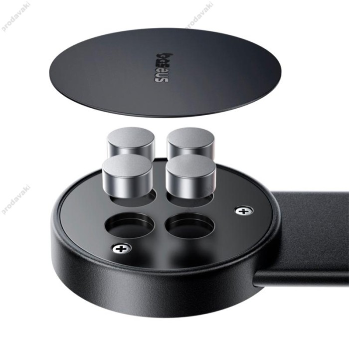 Автомобільний тримач Baseus C02 PrimeTrip Magnetic Car Mount Stick-on Type (Android Version) Black C40169005113-00