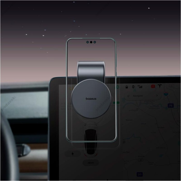 Автомобільний тримач Baseus C02 PrimeTrip Magnetic Car Mount Stick-on Type (Android Version) Black C40169005113-00
