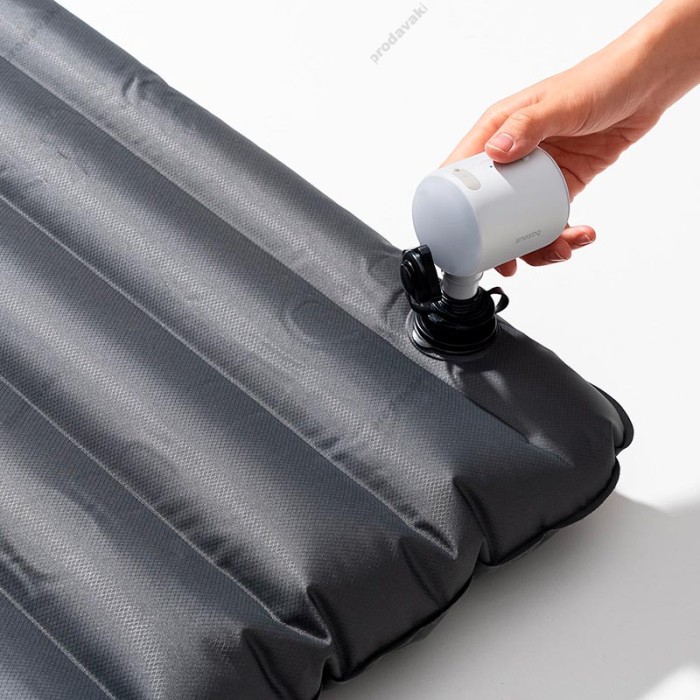 Портативний акумуляторний компресор насос Baseus Pocketgo Portable Air Pump Stellar 1600 mAh White (C11157700221-00)