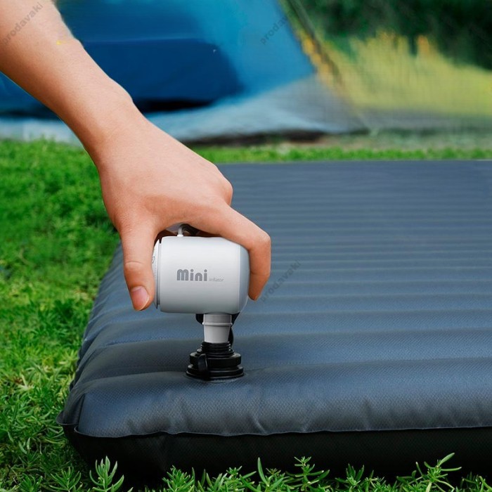Портативний акумуляторний компресор насос Baseus Pocketgo Portable Air Pump Stellar 1600 mAh White (C11157700221-00)