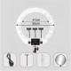 Лампа Кільцева LED Veron FS-640 II 55см 100W 3200-5500K white з дзеркалом
