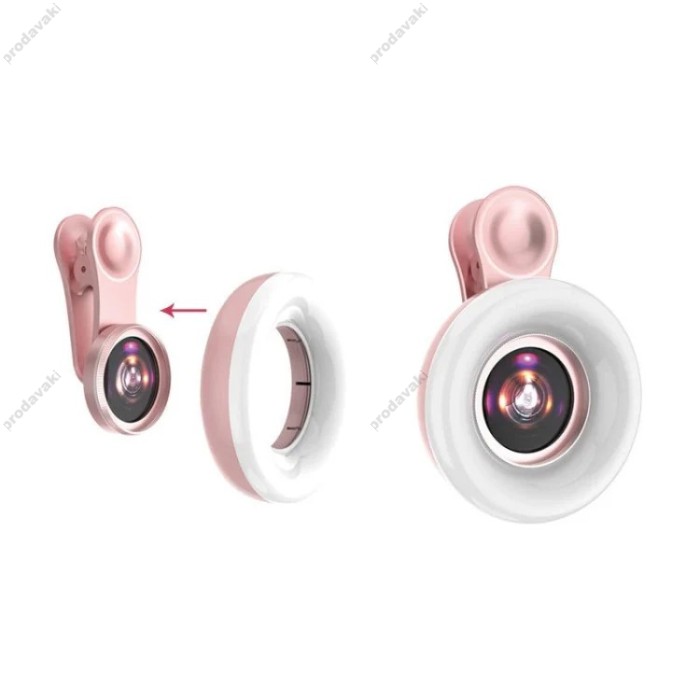 Накамерне відеосвітло CH LQ-190 d65mm 2800-6500K Pink