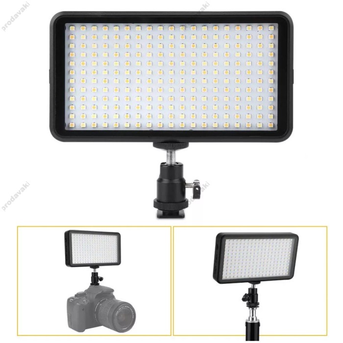 Накамерне відеосвітло LED CH VL15-02 25W 2700-6600K