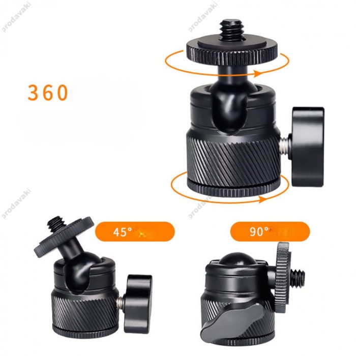Шарнірне кріплення універсальне 360° BH-24 різьблення 1/4