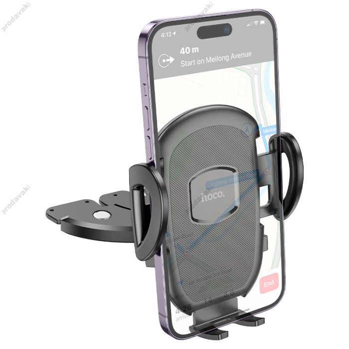 Автомобільний тримач у CD роз'єм Hoco H11 General Car holder H11 (CD slot) 4.7-7" Black
