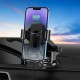 Автомобільний тримач із бездротовою зарядкою Hoco HW3 Wise automatic induction (center console) 15W Black