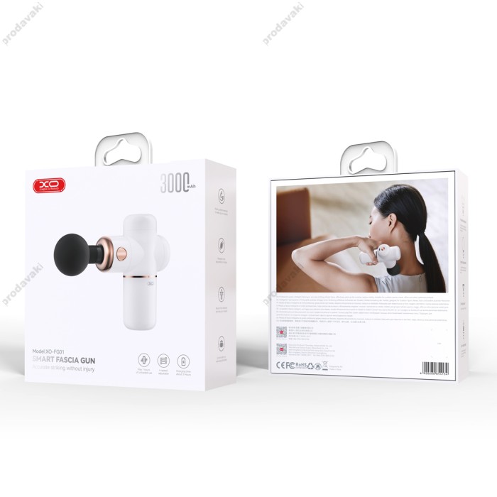 Фітнес-масажер для м'язів ХО FG01 Body Massager White